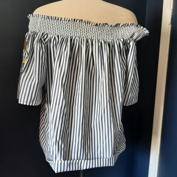 M&s collection large off the shoulder embroidered - Picture 5 of 5